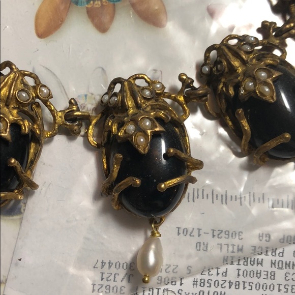 Unique Artist Made Scarab Necklace - Picture 2 of 2